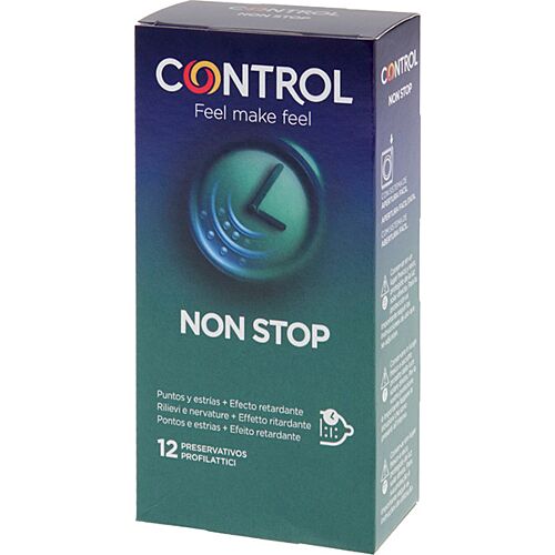 Kondom Control Nonstop Dots and Lines med forsinkende effekt