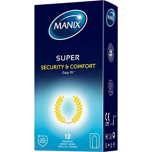 Kondom Manix Super 12?S - Ekstra tynn for økt følsomhet