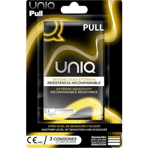 Kondom UNIQ Pull med remmer 3 enheter