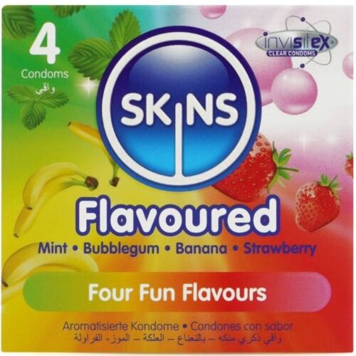 Kondom SKINS Multi Smaker 4-pakke med deilige smaker