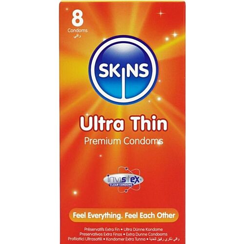 Kondom SKINS Ultra Thin 8-Pack med ekstra glid
