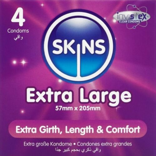 Kondom SKINS Extra Large 4-pakning