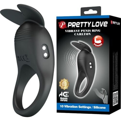 Vibrerende Ring Pretty Love Carlton med Klitorisstimulator