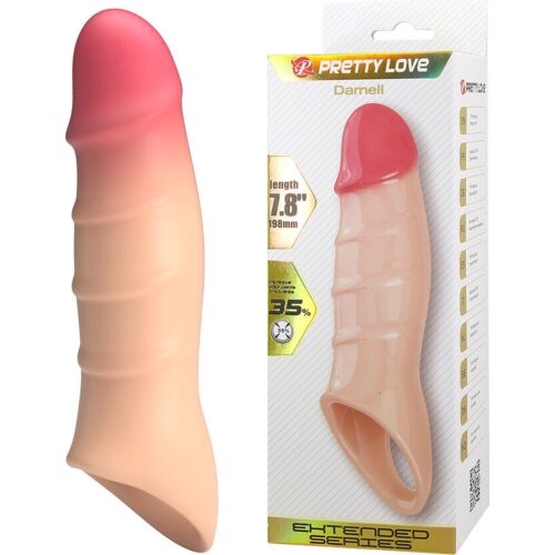 Penis Sleeve Pretty Love Darnell med realistisk effekt