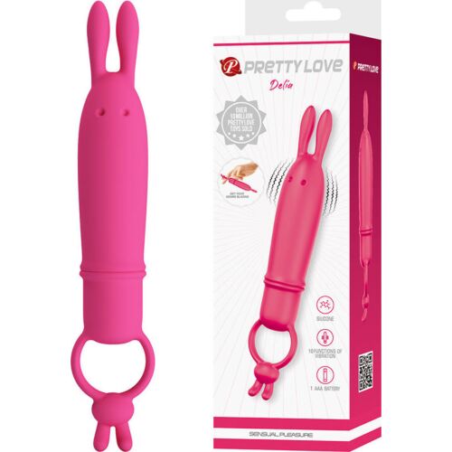 Vibrador Pretty Love Delia med motstandsring