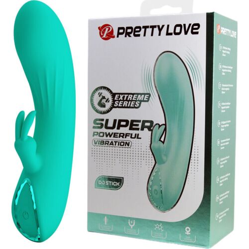 Rabbit vibrador Pretty Love DJ Stick med integrert stimulerer