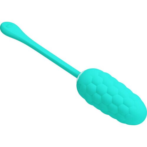 Vibrerende egg Pretty Love med Aqua Green marine tekstur