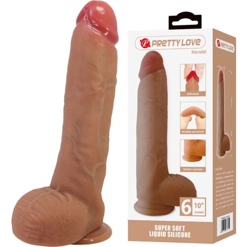 Dildo Pretty Love Mendel med sugekop 25,5 cm