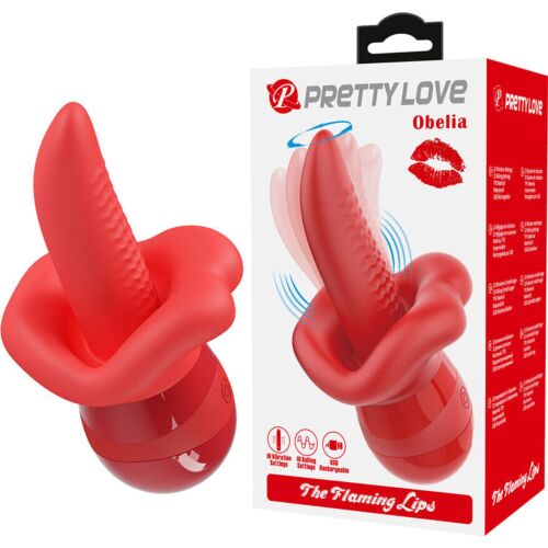 Masturbator Pretty Love Obelia med fleksibel tunge
