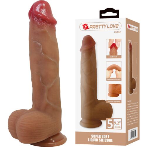 Dildo Pretty Love Orton Realistisk med Sugekop