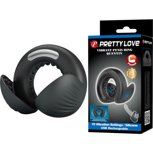 Penisring med testikkelstimulator Pretty Love Quentin