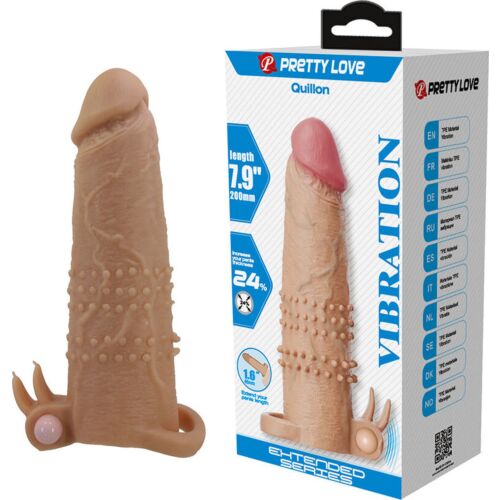 Penis Sleeve Pretty Love Quillon med klitorisstimulator