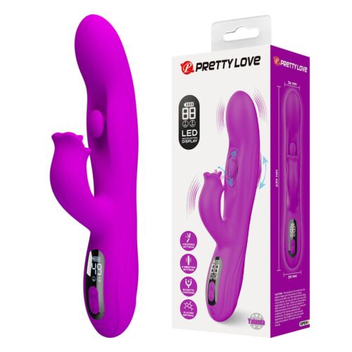 Rabbit vibrator HIGH TECH PRETTY LOVE YALANDA med LED-skjerm