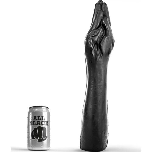 Dildo ALL BLACK FIST GIANT FISTING 40 CM