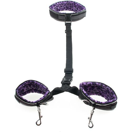Bondage Kit Pipedream Purple Cheetah med spennende tilbehør