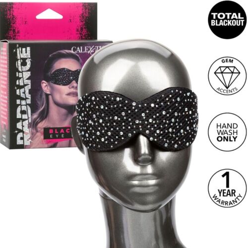 Øyemaske CALEXOTICS RADIANCE BLACKOUT med krystaller