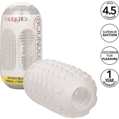 Masturbator CALEXOTICS REVERSIBLE RIBBED STROKER med omvendbar tekstur