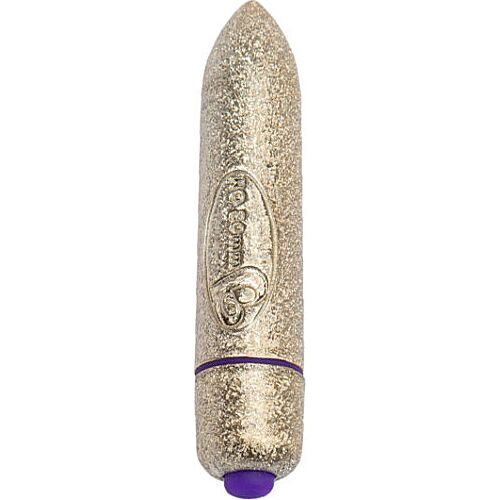 Mini vibrator ROCKS-OFF RO-80 MM GOLD med 7 funksjoner