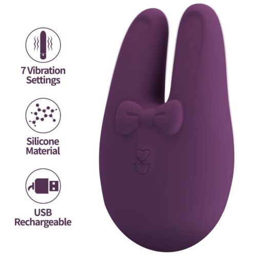 ROMANCE BUNNY ekstern stimulator med 7 vibrasjonsmoduser