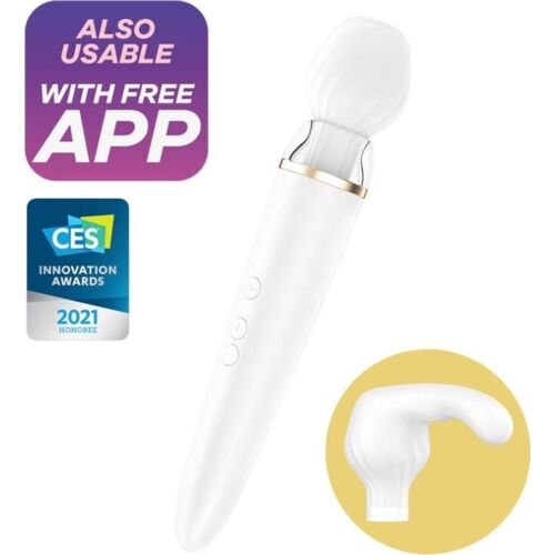 Vibratore Satisfyer Double Wand-er med appkontroll