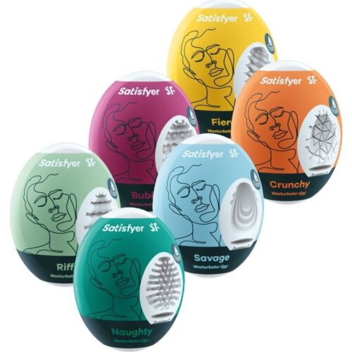 Masturbator SATISFYER EGGS 6 enheter Hydro-Active