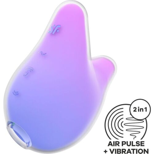 Stimulator og vibrátor SATISFYER MERMAID VIBES med trykkbølge