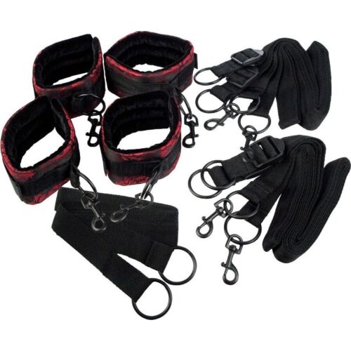 Bondage CALEXOTICS Scandal Bed Ties Set med justerbare håndjern