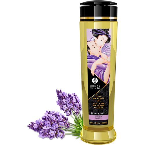 Massasjeolje SHUNGA 240 ML med lavendelduft