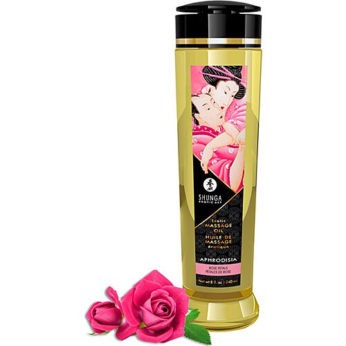 Massasjeolje SHUNGA APHRODISIA 240 ML med rose duft