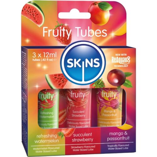 Lubrikant Skins Fruity Lubes Kit med 3 smaker