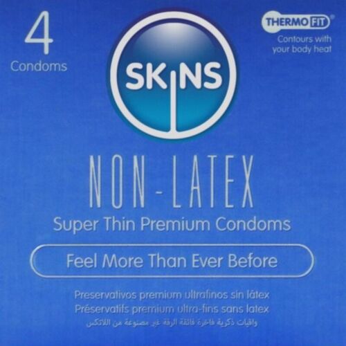 Kondom SKINS Latex-Fri 4-Pakning med naturlig følelse