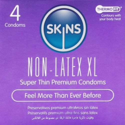 Preservativ SKINS Latex-fri XL pakke med 4