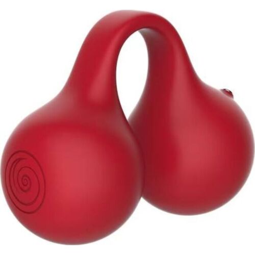Fingerstimulator SNAIL VIBE Twinn Cherry med to motorer