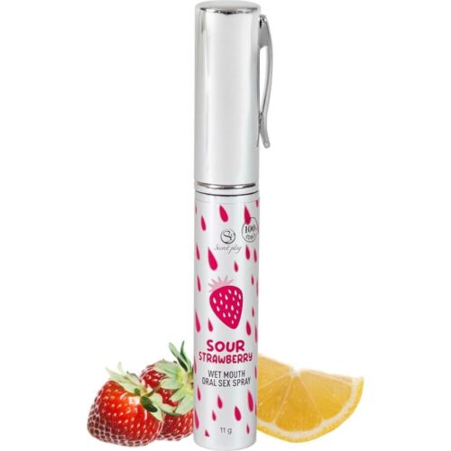 Munnspray SECRETPLAY - SUR JORDBÆR for oralsex