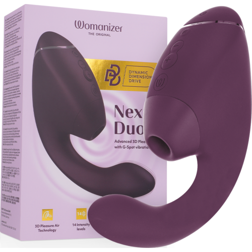 Stimulator WOMANIZER DUO NEXT med dobbelt funksjon