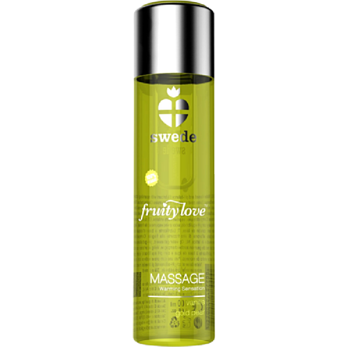Massasjeolje SWEDE Fruity Love med varmende effekt