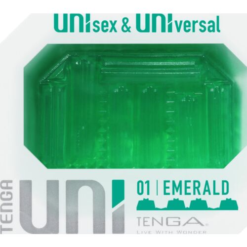 Masturbator TENGA UNI EMERALD | Unisex stimulering