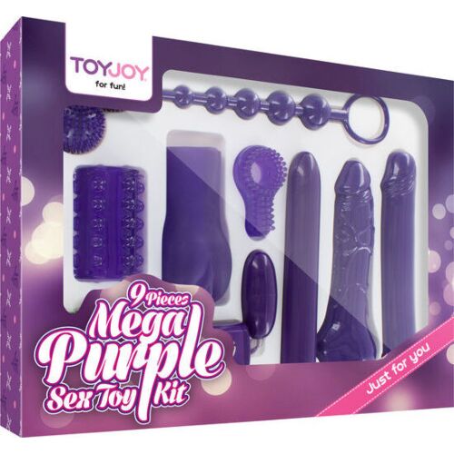 Sexleketøy TOYJOY JUST FOR YOU MEGA PURPLE kit med 9 deler