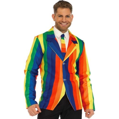 Kostyme LEG AVENUE BLAZER + TIE RAINBOW
