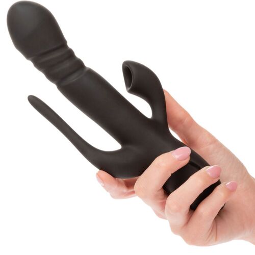 Vibrador CALEXOTICS Triple Euphoria med sugefunksjon