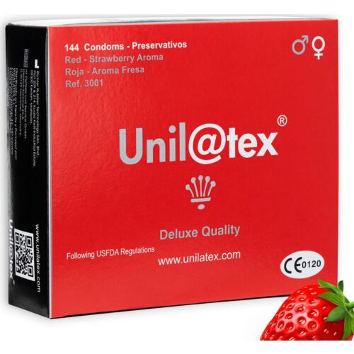 Preservativo Unilatex Jordbær 144 enheter