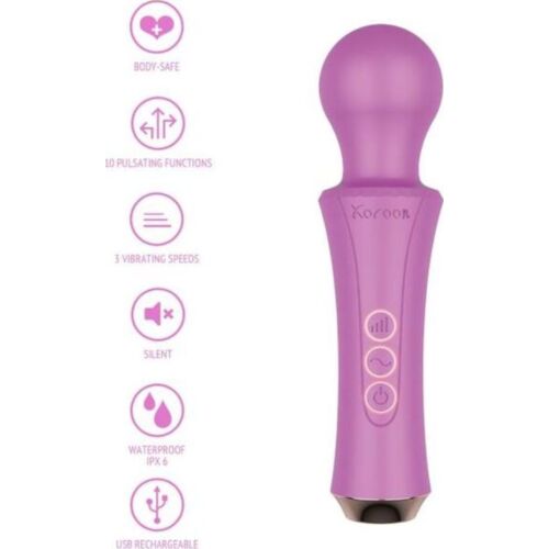 Vibrátor XOCOON Personal Wand med fleksibelt hode