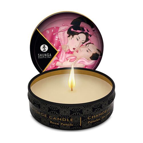 Massasjekandel SHUNGA Mini Caress 30 ml med rose duft