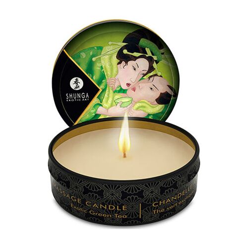 Massasjevok Shunga Mini Caress 30 ml med grønn te