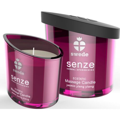 Massasjelys SWED SENZE ECSTATIC med jasmin og ylang ylang