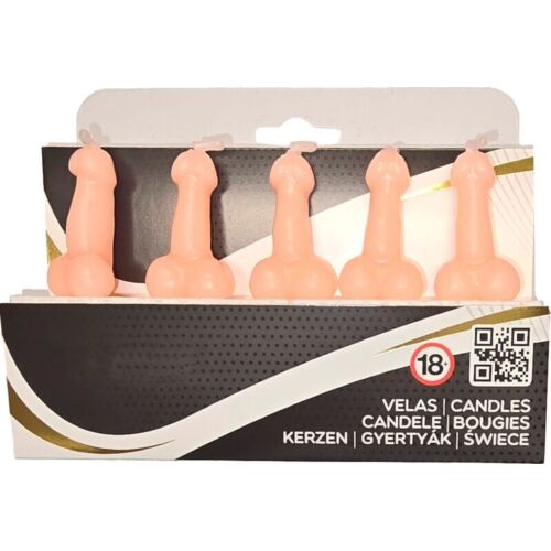 Lys Diablo Picante - Penisformet sett med 5