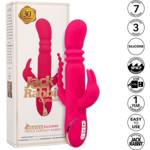 Rabbit Vibrator CALEXOTICS Jack Fantasy med oppvarming