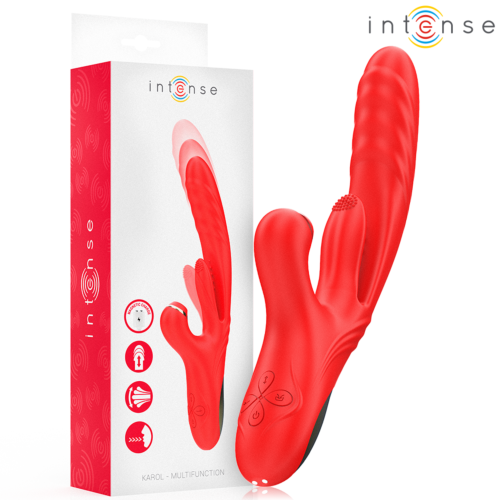 Vibrator INTENSE KAROL med thrusting og stimulering
