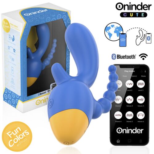 Vibrator ONINDER CUTE LOVE 3 SOME med tredobbel stimulering