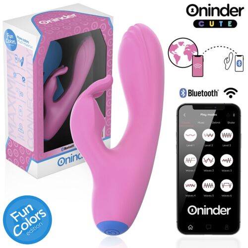 Vibrator ONINDER CUTE Love Bunny med klitorisstimulator